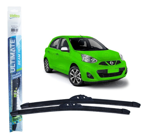 Plumas Limpiaparabrisas Valeo Para Nissan March 2012-2019