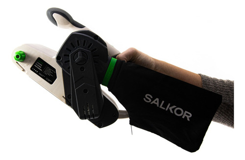 Lijadora De Banda 76 X 457 Mm Salkor Profesional Color Blanco Frecuencia 50 Hz