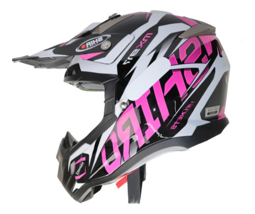 Capacete Shiro Mx Thunder Muito Leve Fibra Carbono Seguro 