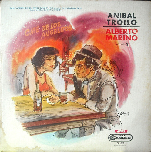 Lp Vinilo Original Café De Los Angelitos A. Troilo - Marino