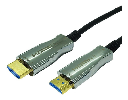 Imagem 1 de 5 de Cabo Hdmi Tv Fibra Óptica 18gbps 60hz De 20 Metros Win Cabos