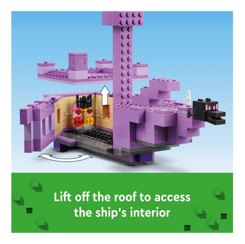 Set De Construcción Lego Minecraft The Ender Dragon Y End Sh