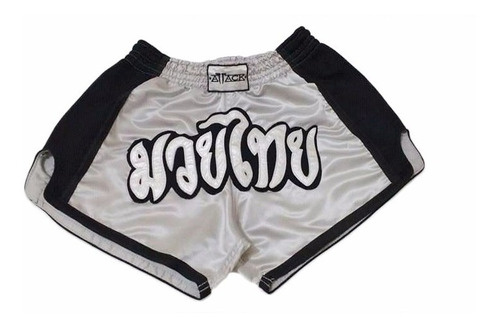 Shorts Muay Thai Attack Cinza