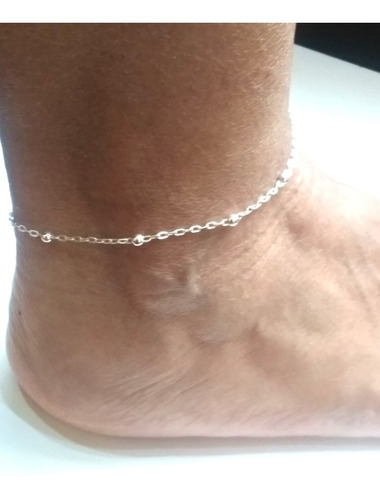 Imagen 6 de 6 de Tobillera De Plata
