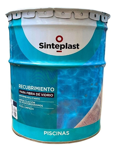 Pintura Piscina Fibra Vidrio O Plastico Pileta 10lt Tineta.