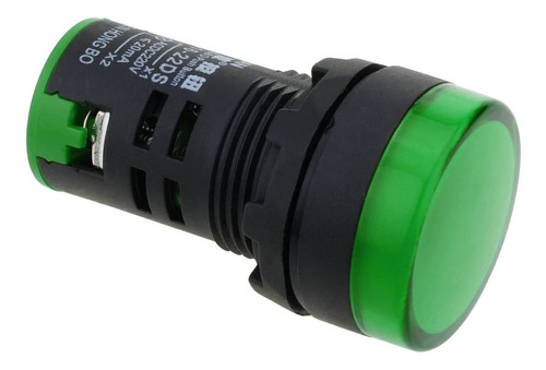 Luz Piloto Verde 22 Mm, 220/120 Vac