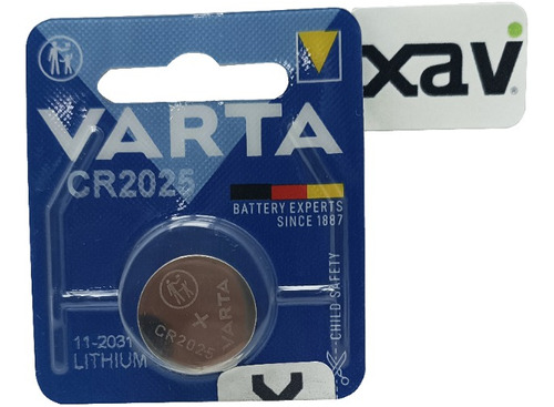 Bateria Pila Alkalina Cr2025 Boton Varta 4040 1.39 Xavi