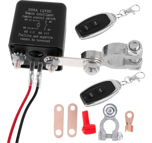 Relé De Batería De 200 A 12 V, Doble Mando A Distancia, Bate
