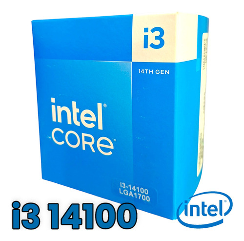 Procesador Intel Core I3 14100 14th 4.7ghz T Lga1700 12mb 