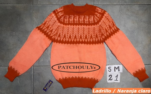 Imagen 5 de 8 de Sweater Pullover Lana Alpaca Llama Andino Talle S/m Unisex