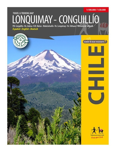 Zona Sur - Mapa Trekking Chile / Lonquimay - Conguillio