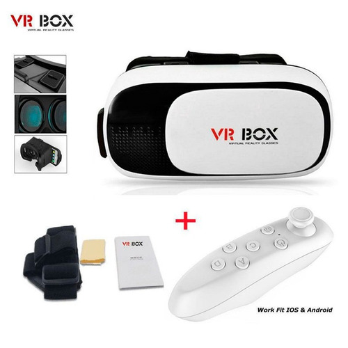 Lentes Realidad Virtual 3d Vr Box 2.0 + Control Joystick