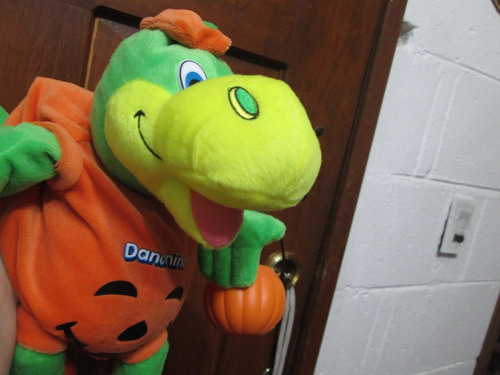 Títere Dragoncito. Hermoso Juguete Con Disfraz De Calabaza