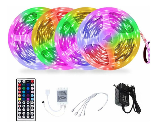 Tira De Luces Led 20m Rgb Decoración Con Mando A Distancia