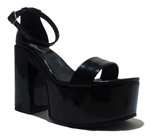 Imagen 2 de 5 de Sandalias Sasha Charol Black