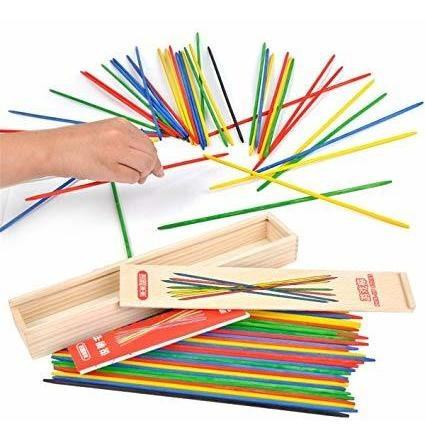 Lucky Shop1234 Classic Wooden Thin Pick Up Stick Game 41 Pie