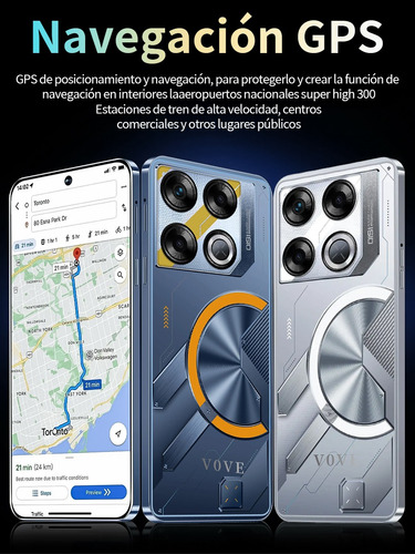 Últimas Ofertas Celular Dual Sim Vove Gt 20 Pro Android 14 Smartphone 7.3 Pulgadas Pantalla Grande Pantalla Ram16+512 Suppora 5g Red Ofertas Teléfono Negro