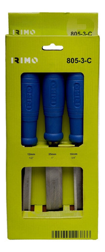 Set Juego 3 Formones Irimo De Bahco 12, 18 Y 25 Mm 3 Piezas