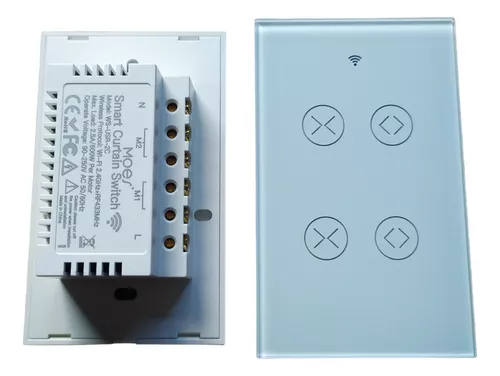 Interruptor Cortina Persiana Wifi + Rf 2 Canales Smart Life