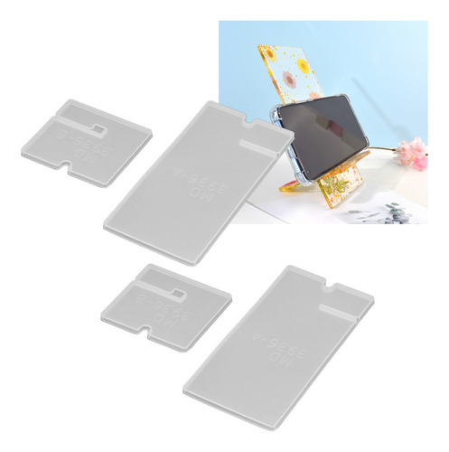 L Soporte Para Teléfono Celular Molde De Resina 2 Juegos De