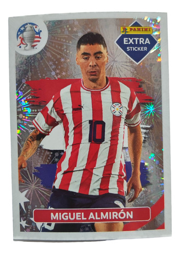 Lamina Extra Sticker Miguel Almirón Copa America Usa 2024