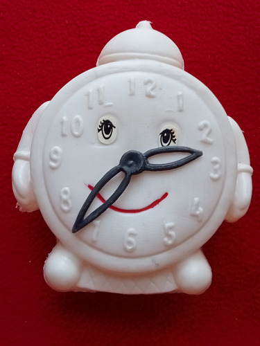 Antigua Alcancía De Reloj Plástico Bootleg Años 70 S 