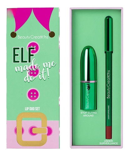 Lip Duo Set Elf Made Me Do It! Beauty Creations 