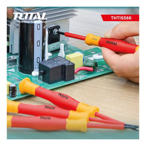 Destornillador Dieléctrico 1000v Jgo 6pz De Precision Total