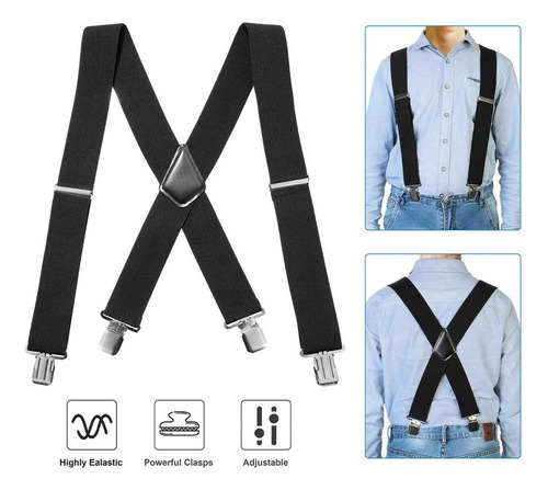 ' Elegantes Tirantes For Caballero, Ajustables Y Elásticos