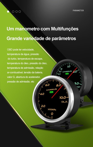 Manômetro Automotivo Digital 60mm Cammus Obd2 Modelo: Bmw