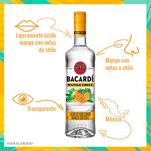 Ron Bacardi Mango Chile 750 Ml (12 Pack)
