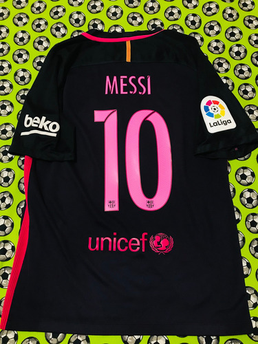 Jersey Visita Nike Fc Barcelona 2016 2017 Lionel Messi L