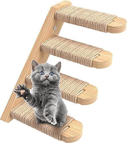 Skywin Cat Steps - Escaleras Para Gatos De Madera Maciza De 