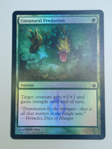 Carta Magic Unnatural Predation (foil) [mirrodin Bsgd] Mtg