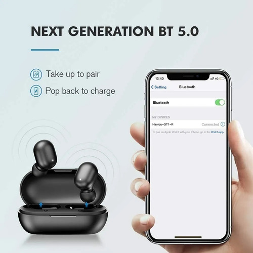 Audífonos Haylou Gt1 Tws Bt Auricular Control Micro Llamada