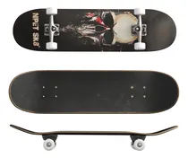 Comprar Newtek 2293 Calavera Blanca Skate Completo Lija Uretano Concava Doble Cola