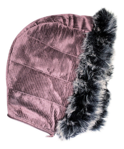 Imagen 4 de 7 de Chamarra Mujer Pana Gorro Desmontable Peluche Roosevelt 18