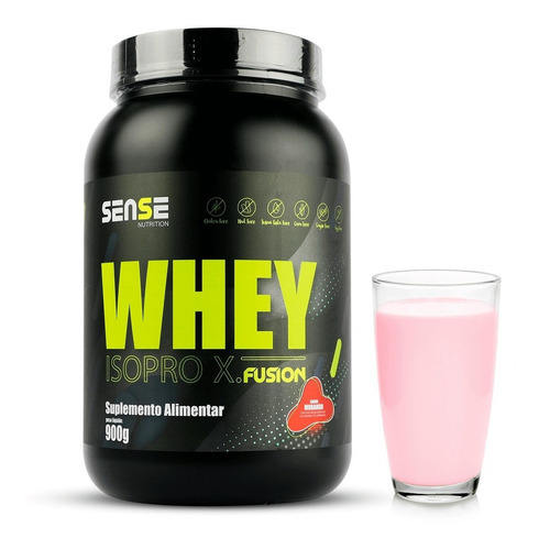 Kit 10 Whey Protein 900g - Sense Nutrition Sabor Morango