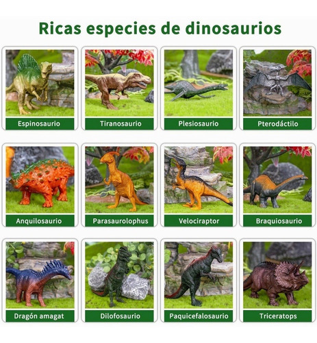 Juguete Dinosaurio Para Niños Con Mapa Y Árbol, 88 Pzas. | Meses sin  intereses