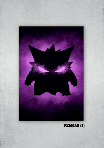 Cuadros Poster Pokemon Gengar 40x60 (gar 3)