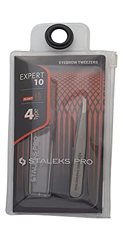 Pinzas Para Cejas, Staleks Pro, Tipo 4, Tinte Quirúrgico