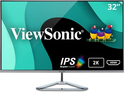 Viewsonic Vx3276-mhd Monitor Wqhd 1440p Ips Full Hd 32-in
