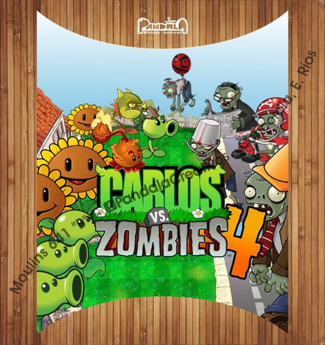 Bolsitas Para Sorpresitas Plants Vs Zombies X10 Unid.