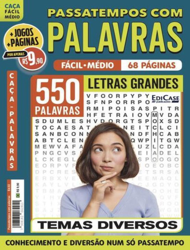 Passatempos Com Palavras 2, De Edicase Publicacoes. Editorial Edicase, Tapa Mole, Edición 2 En Português, 2023