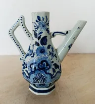 Comprar Antiguo Jarron Vinero Español Del Siglo Xix Firmado Original