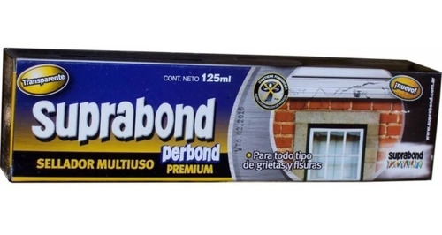 Imagen 1 de 6 de Sellador Adhesivo Pegamento Transparente Perbond Premium 125