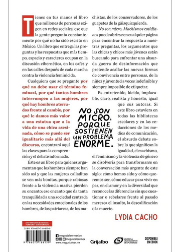 Machismos Cotidianos de Claudia de la Garza G. Editorial Derbéz