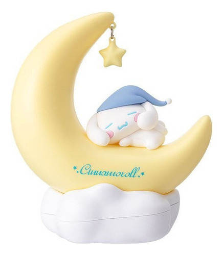 Lámpara Nocturna Kawaii With Kuromi Cinnamoroll Moon Form