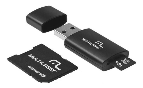 3 Em 1 Micro Sd 16gb Cartão Sd Pendrive Adaptador Multilaser