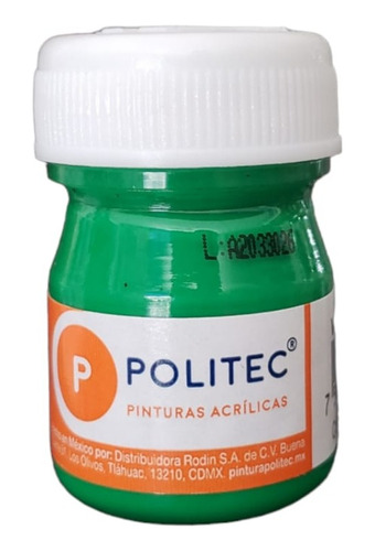 Politec Pintura Acrílica 20 Ml Verde Claro